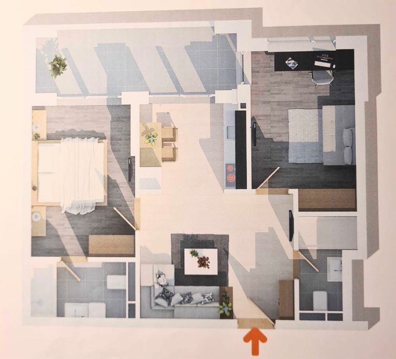 Apartament 3 camere de inchiriat