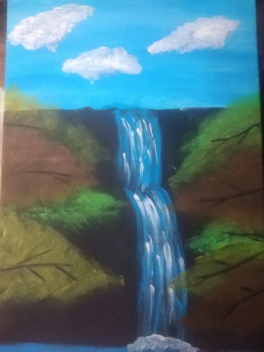 Pictură, picatat manual 70×50 cm