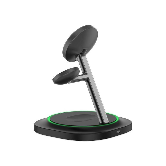 3в1 Магнитно Безжично Зарядно -Tech Protect QI15W-A46