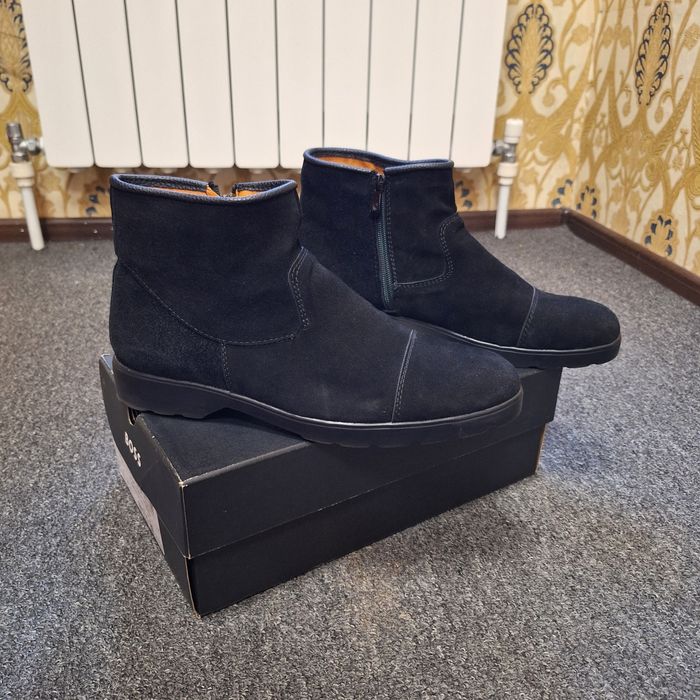 Замш-кожа полуботиники