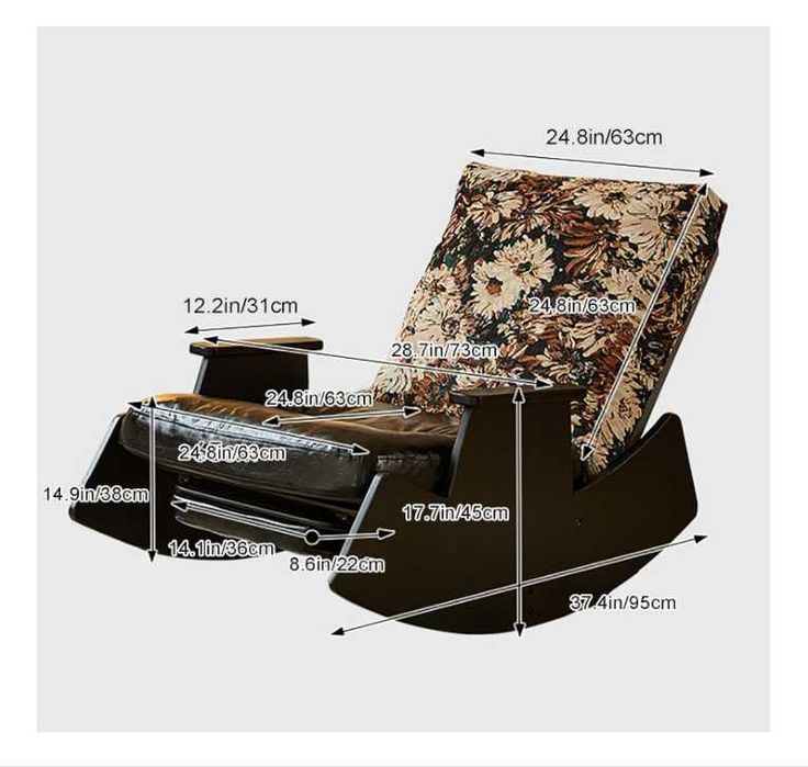 Кресло качалка-84х65х35 см макс-300 кг Доставка бесплатно