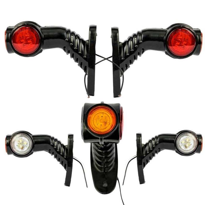 Комплект 2 бр. LED рогчета 130 мм – 12V-24V за камион и ремарке