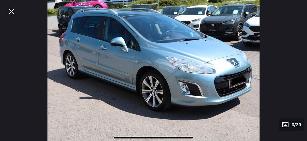 Vând mașină cu 7 locuri Peugeot 308SW