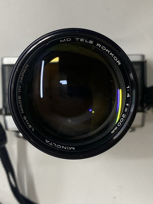 Aparat foto vintage Minolta XG 2-ob Minota 200 mm