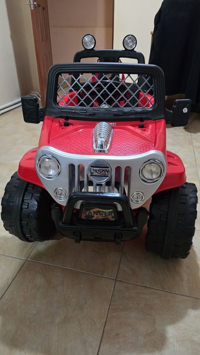 Masina de teren 4x4 cu telecomanda, 12 V, Pilsan, Ranger, Rosu
