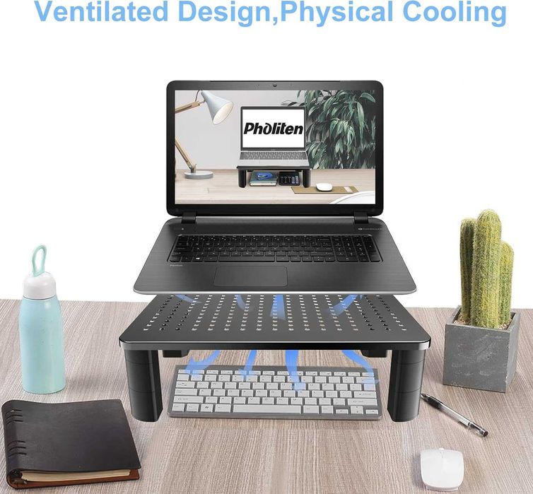 Pholiten Настолна стойка за монитор, регулируеми по височина