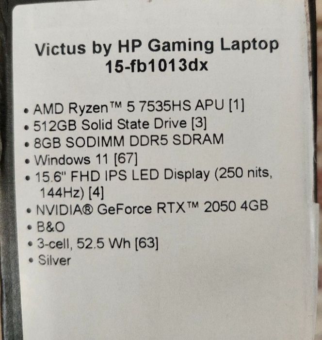 Victus HP Gaming  Yangi