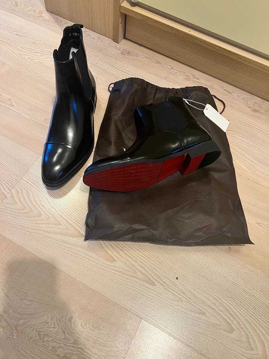 Продавам боти нови Annibale Carracci Leather Chelsea Boots (46)– Черни