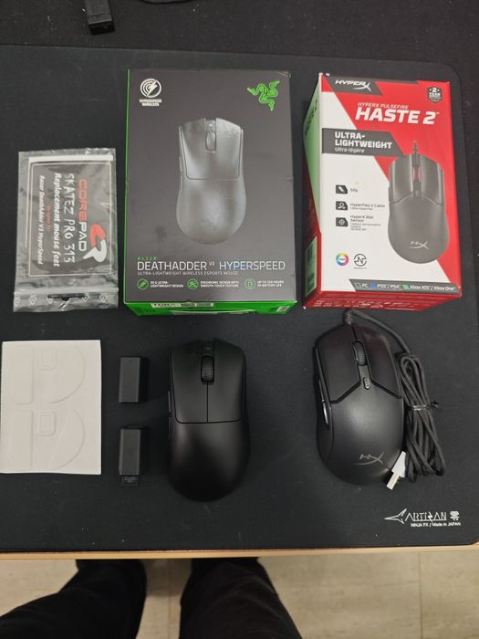 Razer deathadder V3 hyperspeed "8 k" + cadou Hyper x Haste 2