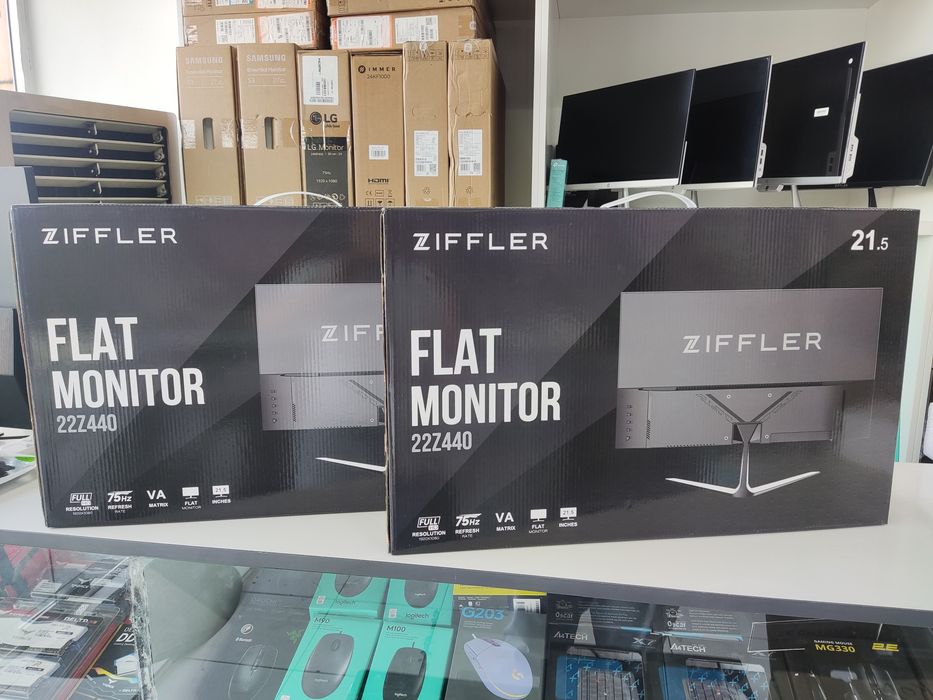 Монитор Ziffler 22" 22Z440 FullHD 1920x1080, VGA+HDMI НОВЫЙ