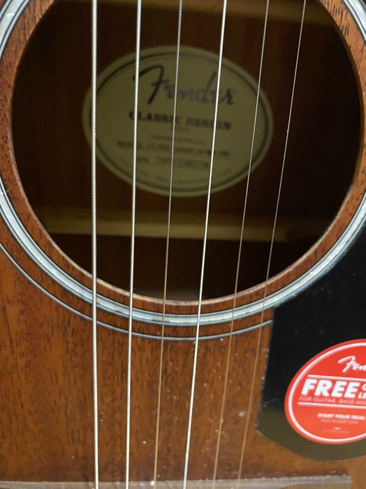 Нова Fender  CC-60 S  акустична китара all mahagony