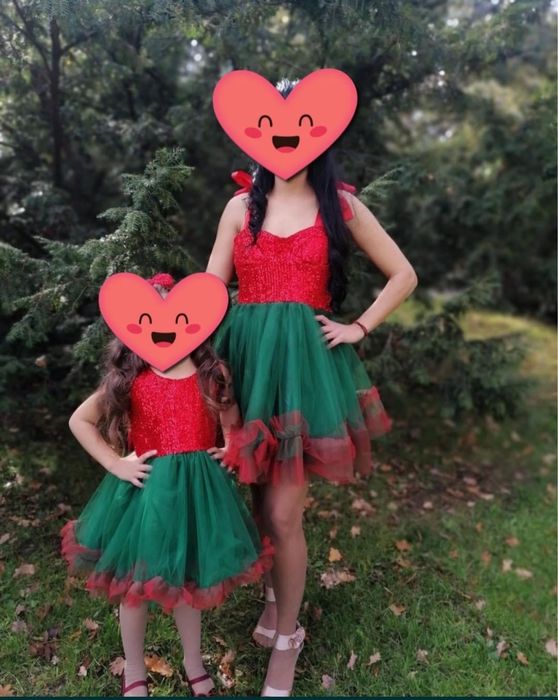 Еднакви  роклички за мама и момиченце