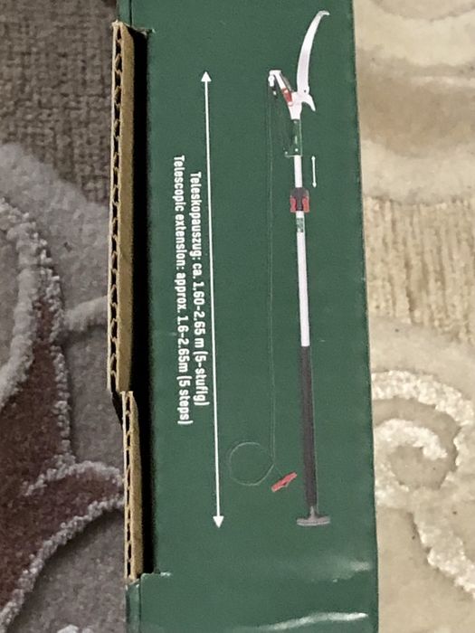 Foarfecă telescopică pentru pomi cu ferastrau Parkside