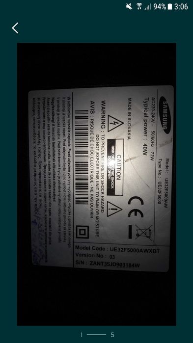 CY-HF320BGSV1H-din UE32F5000AE