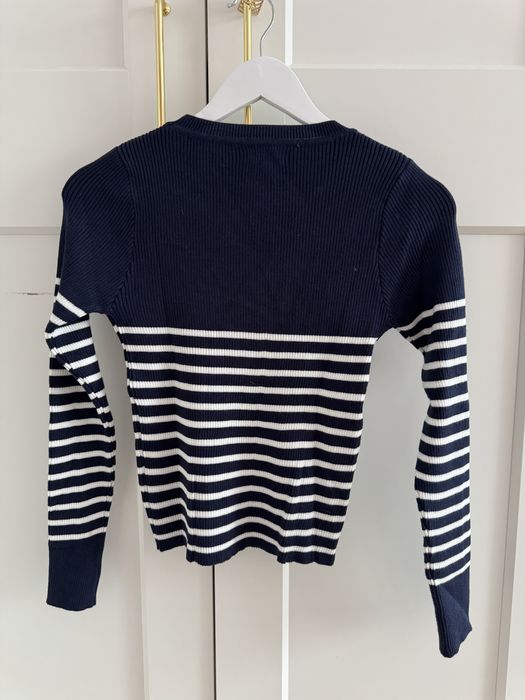 Плетена рокля и блуза LBD в синьо