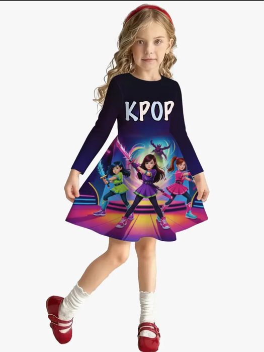 K pop demon детска рокля и горнище