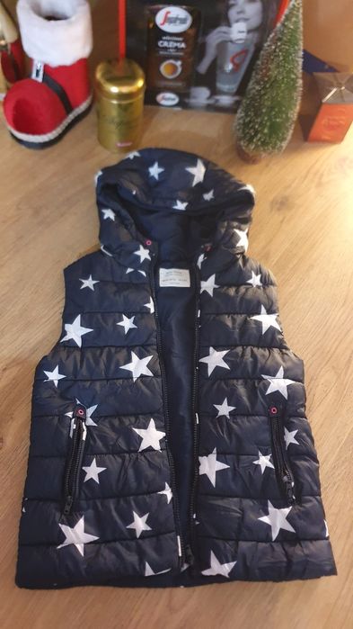 Vesta fâș Zara girls 9-10 ani, bleumarin
