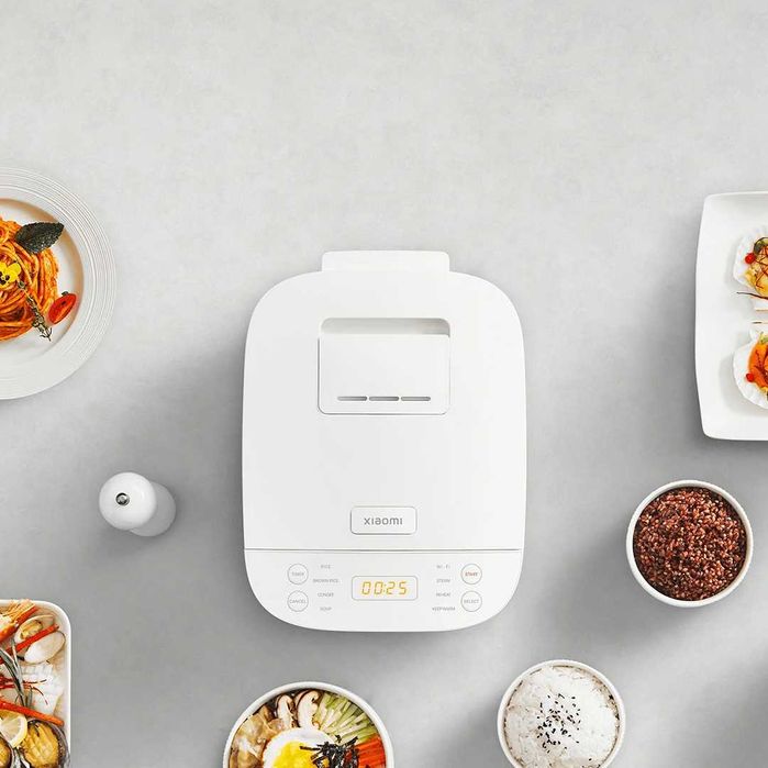 Умная мультиварка-рисоварка Xiaomi Smart Rice Cooker Global, 3 л белый