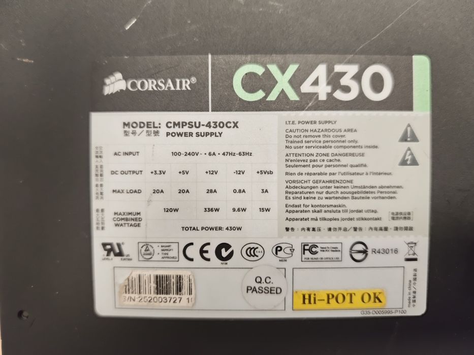 Vand sursa Corsair CX430