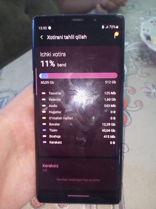 Galaxy note9 kafolatli