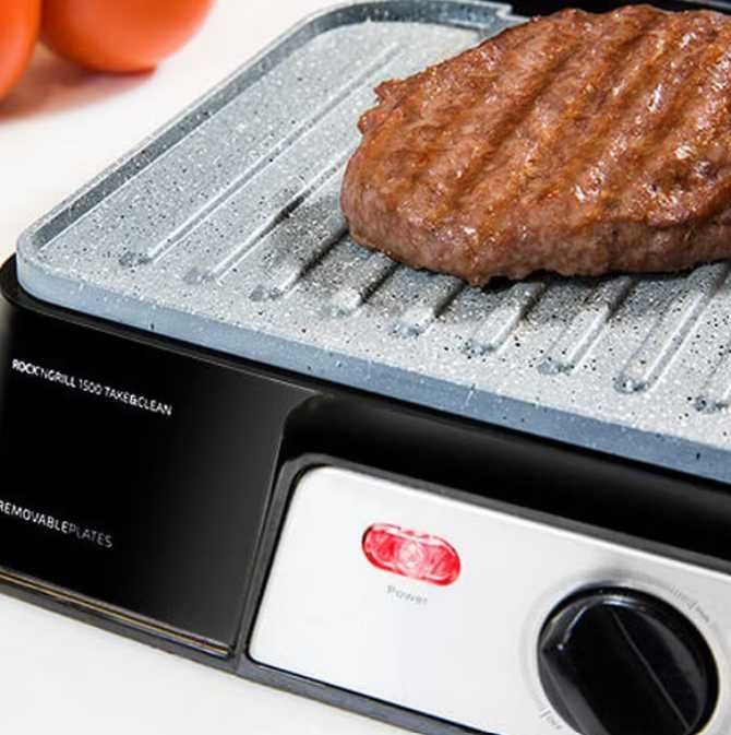 Електрическа скара Cecotec 1500 Take & Clean, Rock'nGrill