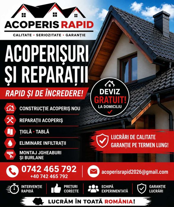 Acoperișuri Sibiu – Lucrări profesionale și garanție