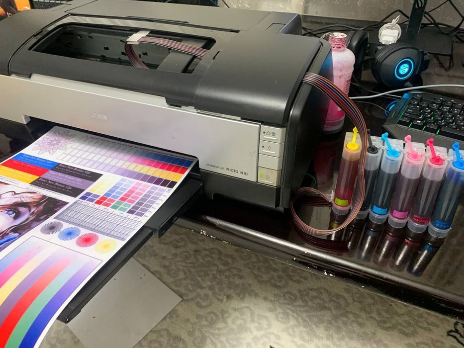 Epson 1410 A3 Printer 6Ta Rangli Foto Printer Arxetektura Foto Uchun