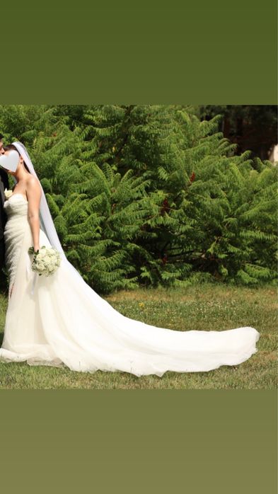 Rochie mireasa Aryanna Karen/trena detasabila eleganta