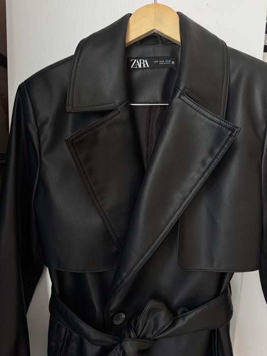 Дамски кожен тренчкот ZARA