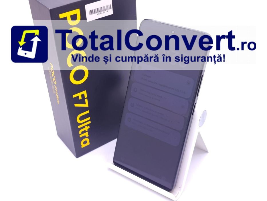 Xiaomi Poco F7 Ultra 512GB Black 16GB Dual, Garantie 24 luni | #D89652