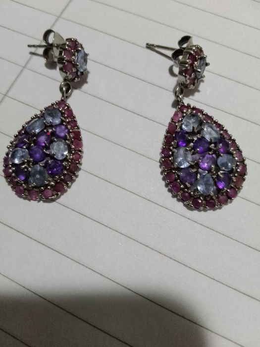 обици с натурални рубини - 8  03