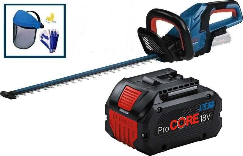 Акумулаторен храсторез Bosch GHE 18V-60 (II) + БАТЕРИЯ ProCore 18V 8.0 Ah