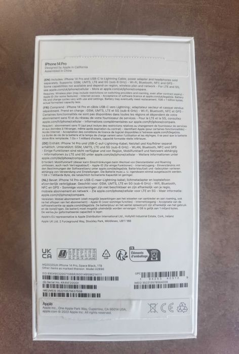 iPhone 14 pro negru spatial 1 TB memorie