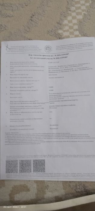 Ұзынағаштан 8 сот. Жер сатам