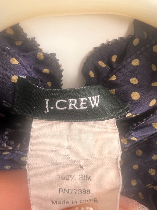 100% коприна Риза J. Crew размер XS