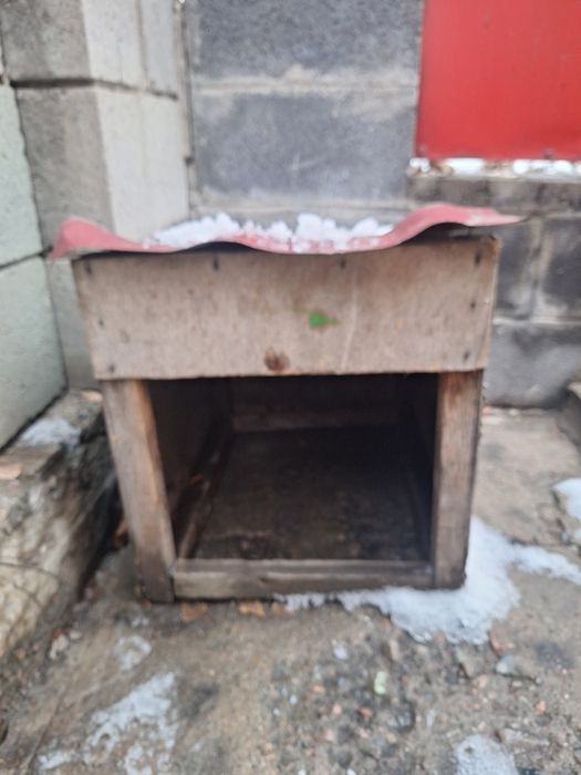 Собачья будка из дерева