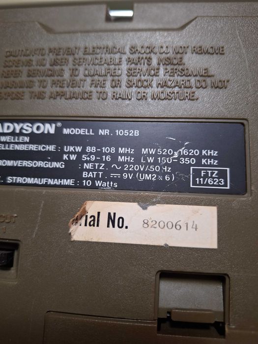 Radiocasetofon Adison,Germania.