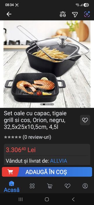 Set de cratițe  nou nefolosit in cutie aduse din Germania..