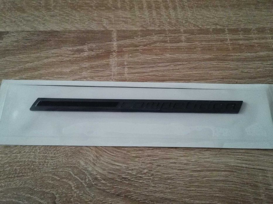 BMW COMPETITION чисто черен надпис 16.8 cm