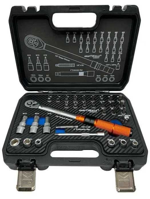 Динамометричен ключ 1/4", 5-25Nm 32ч, KraftWelle