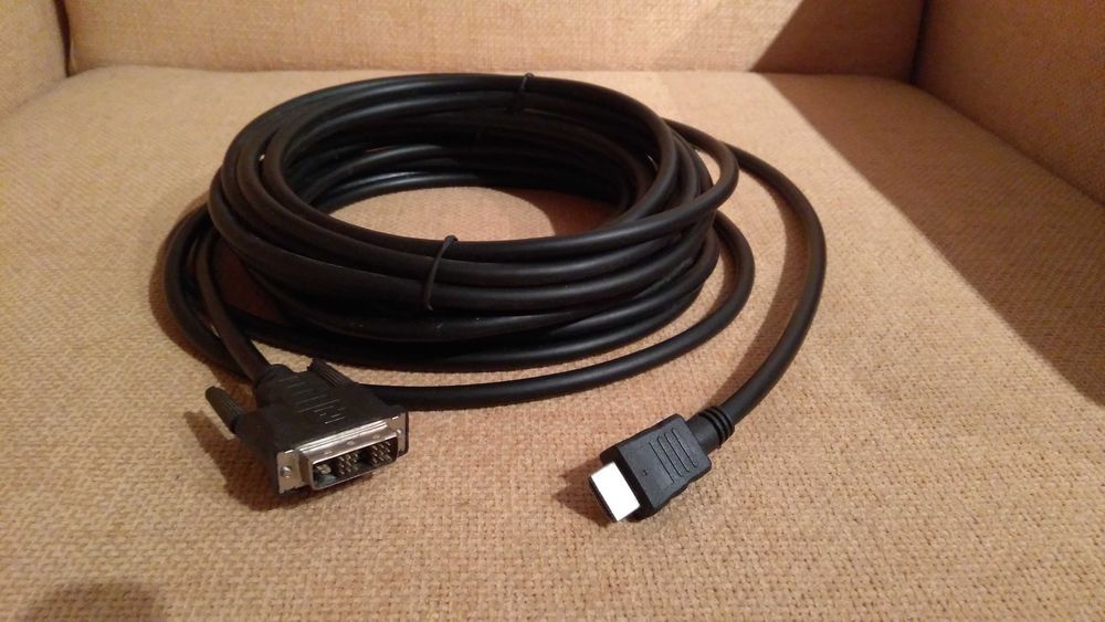 Cablu DVI - HDMI - 10m - stare FOARTE BUNA