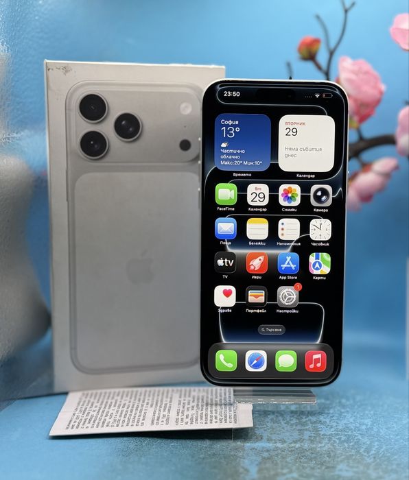 ГАРАНЦИОНЕН!!! Apple iPhone 17 Pro Max, 256GB, 5G, Silver