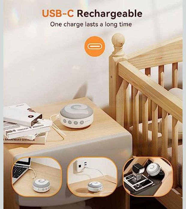 Dreamegg машина за бял шум D11 преносима нощна светлина за бебета,деца