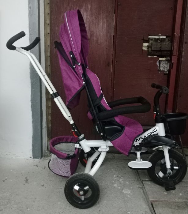 Детский велосипед с родительским рулём