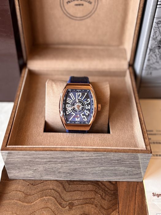 Franck Muller Vanguard Gold And Blue 44 mm