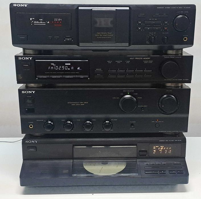 Linie Sony Spontaneous Twin Drive Japan Amplificator CD 5 Discuri Tuner Deck telecomanda