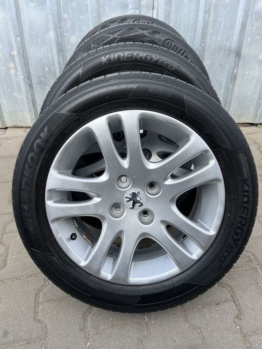 Jante aliaj 4x108mm, anvelope vara 205/55 R16 Peugeot 307 308 208 Partner