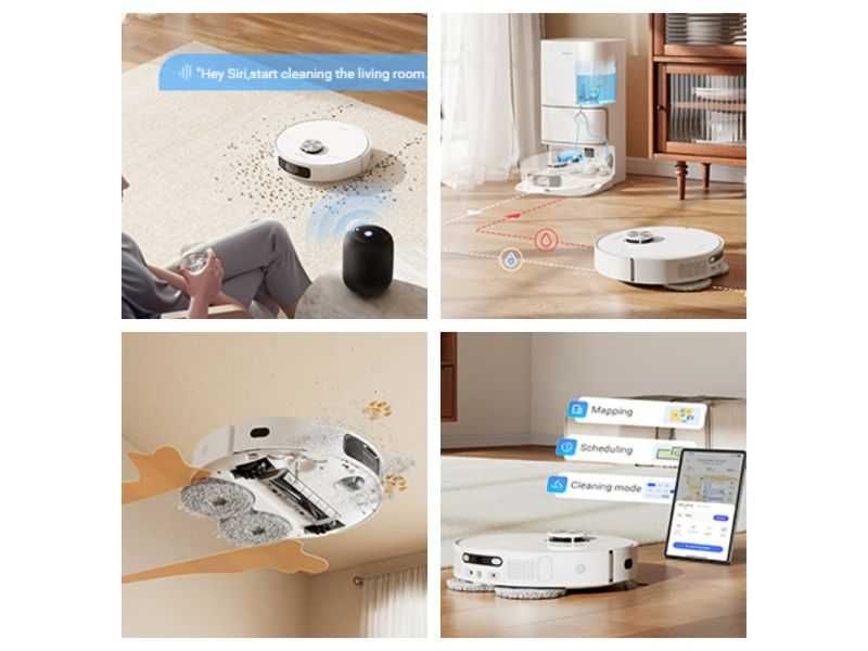 Робот Прахосмукачка Dreame L10 Ultra - 5300 Pa, Бял