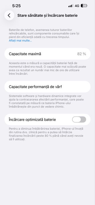 Vand sau schimb IPhone 13 pro max 128 gb 82%