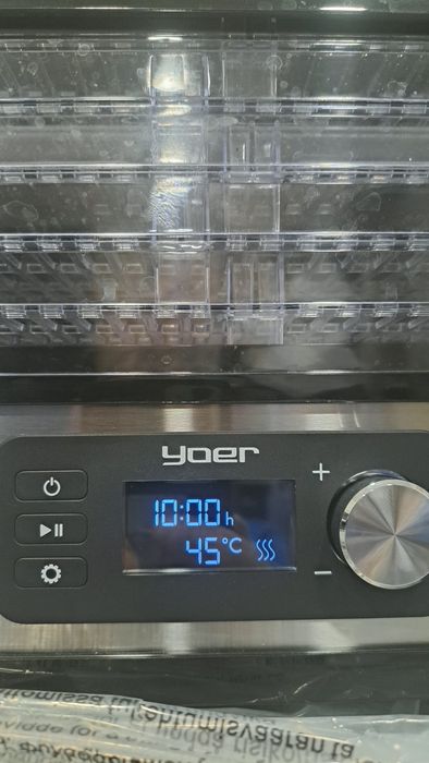 Дехидратор(Сушилня)за храна Yoer 450w,5 цедки,сребристо-черен
